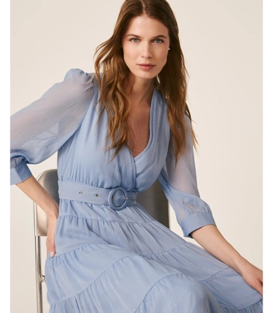 ALMA EN PENA Women's Long Dress SKY BLUE (5)