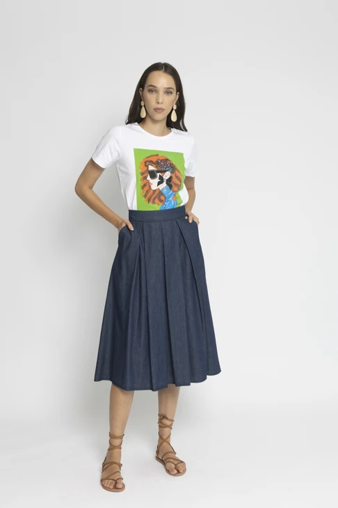 Giorgia and Johns skirt blue
