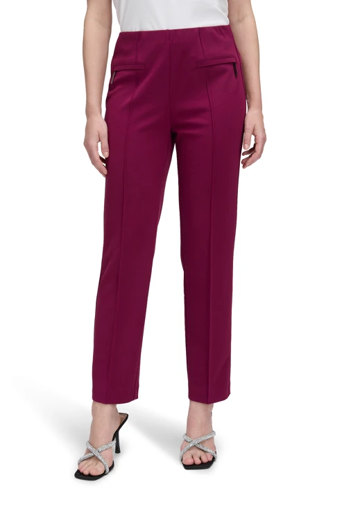 VERA MONT women's burgundy trousers
