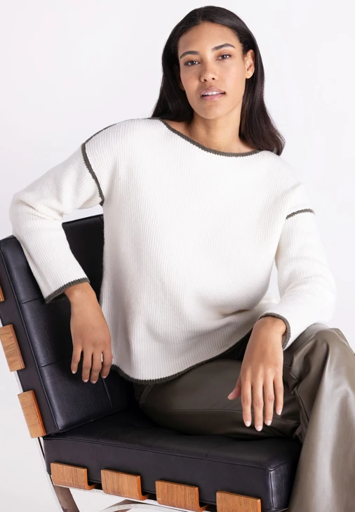 TUZZI Women's Cream-Colored Sweater