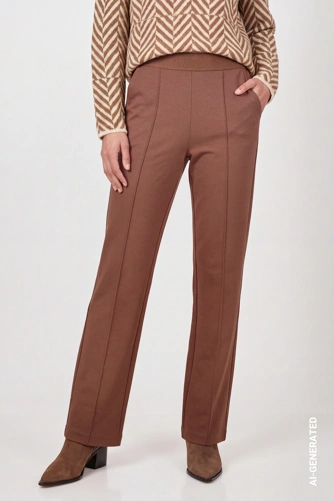 MONARI STUDIO BLUE Women's Brown Pants