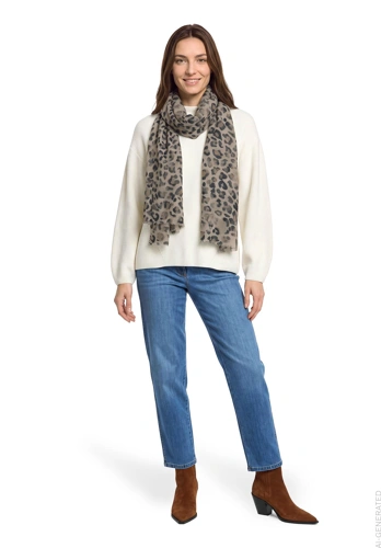 BETTY BARCLAY Women's Leopard Scarf