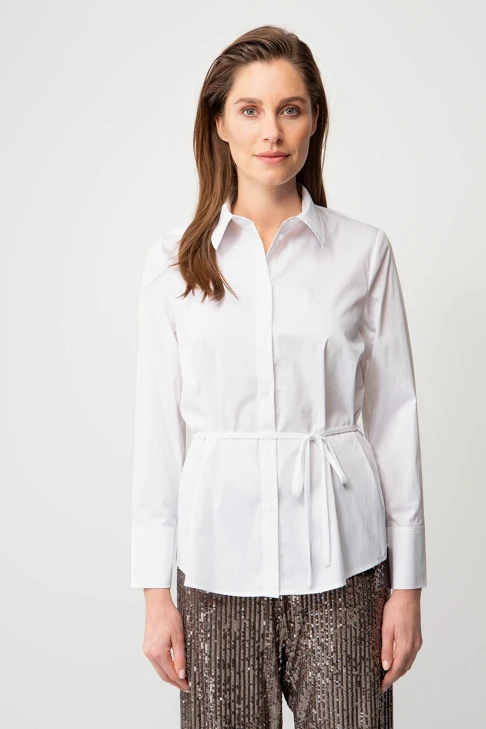 CATNOIR Women's White Shirt with Lacing