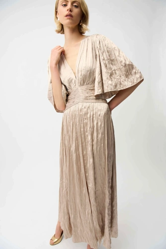 JOSEPH RIBKOFF ladies beige formal dress (2)