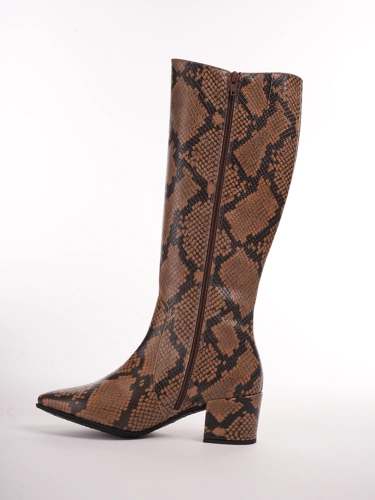 WONDERS women's boots snake pattern brown (3)