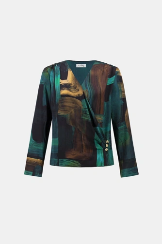 JOSEPH RIBKOFF Women's Blouse, Green (6)