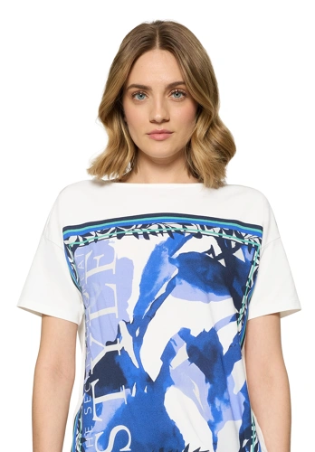 BETTY BARCLAY women's t-shirt white floral print (3)