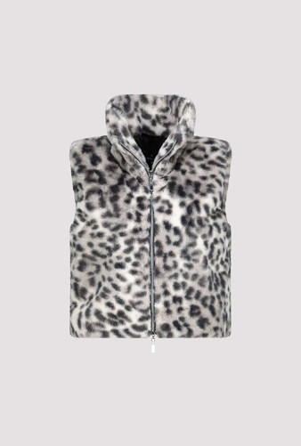 MONARI CITY STYLE ladies vest grey and white (6)