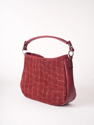 GROSSO BAG Women's Burgundy Leather Handbag (2)