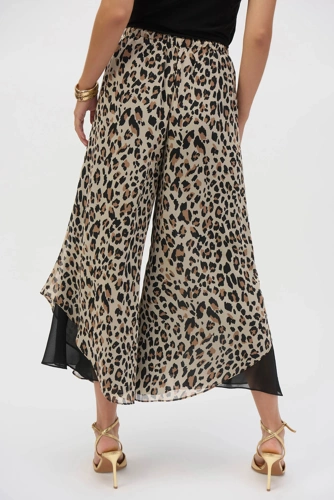 JOSEPH RIBKOFF women's leopard print trousers (1)