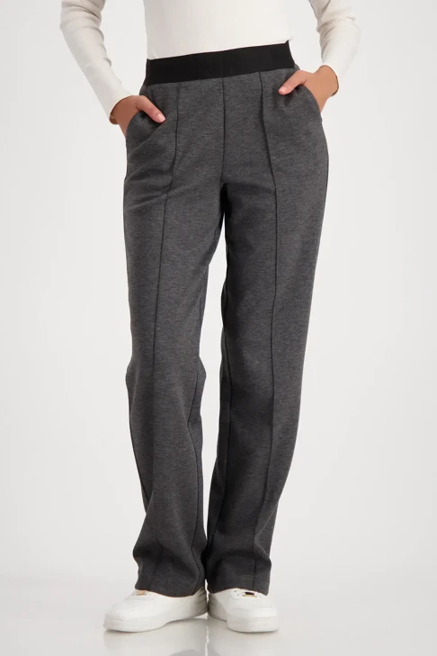 MONARI CIAO BELLA women's trousers grey with elastic waist