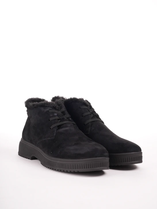 CAPRICE women's ankle insulated suede black