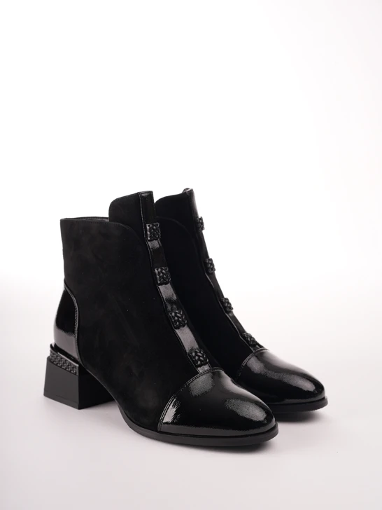 EPICA Women's Ankle Boots, Black Suede