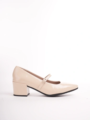 WONDERS women's pumps lacquer beige (2)
