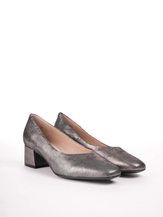 CAPRICE ladies pumps grey metallic