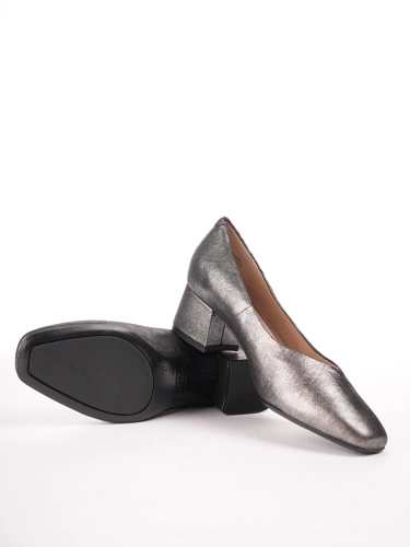 CAPRICE ladies pumps grey metallic (4)
