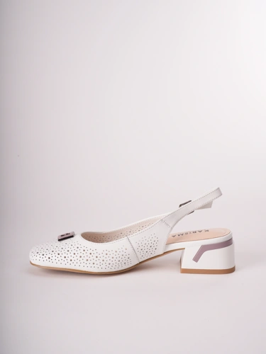 KARISMA women's pumps empty heel white (3)