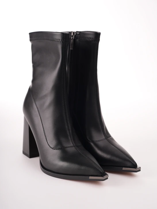PASS Women's Ankle Boots, Eco-Leather, Black