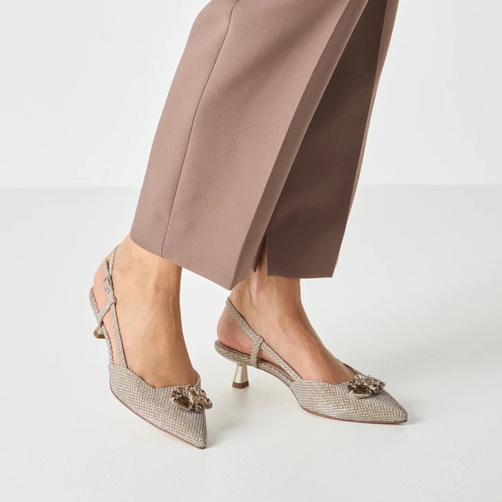 TAMARIS women's heelless pumps golden beige