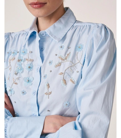 ALMA EN PENA Women's Shirt ICE BLUE (5)