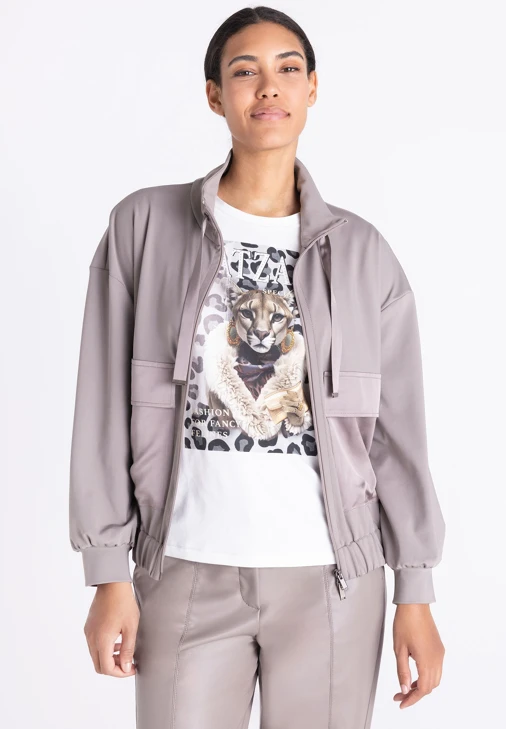TUZZI QUIET WILD Women's Jacket, Taupe