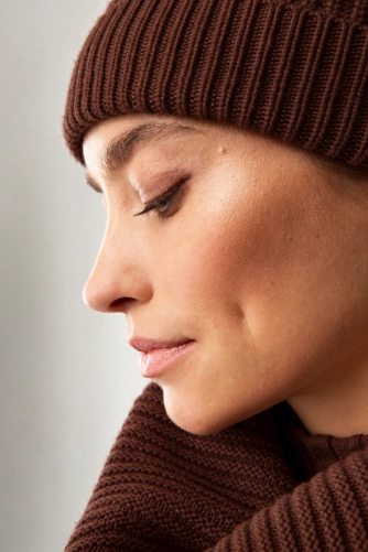 CATNOIR Women's Merino Wool Hat, Brown (2)