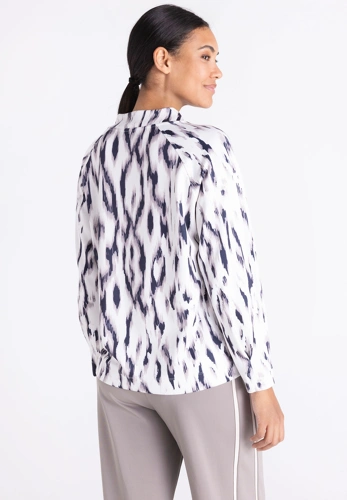 TUZZI NORDIC DUN Women's White Patterned Sweatshirt (3)