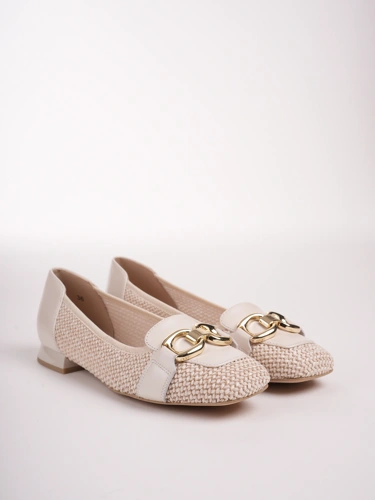CAPRICE ladies ballerinas beige (1)