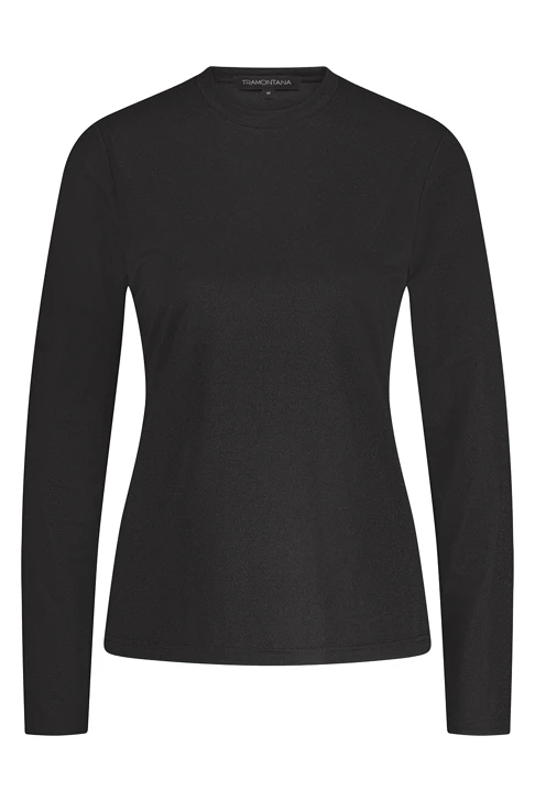 TRAMONTANA ladies shirt black with lurex