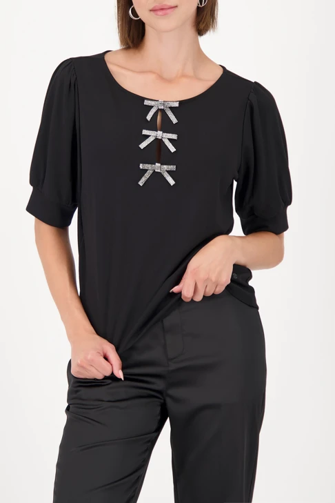MONARI GLAMOUR NIGHTS women's shirt black
