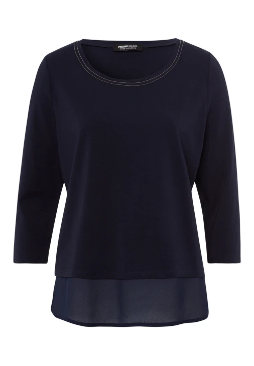 FRANK WALDER ladies blouse dark blue