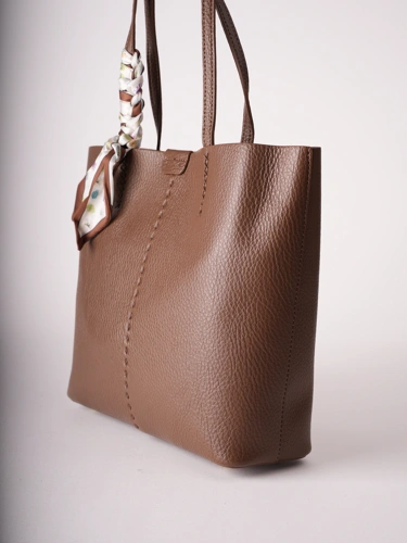 EPICA Women's Handbag with Scarf, Brown (2)
