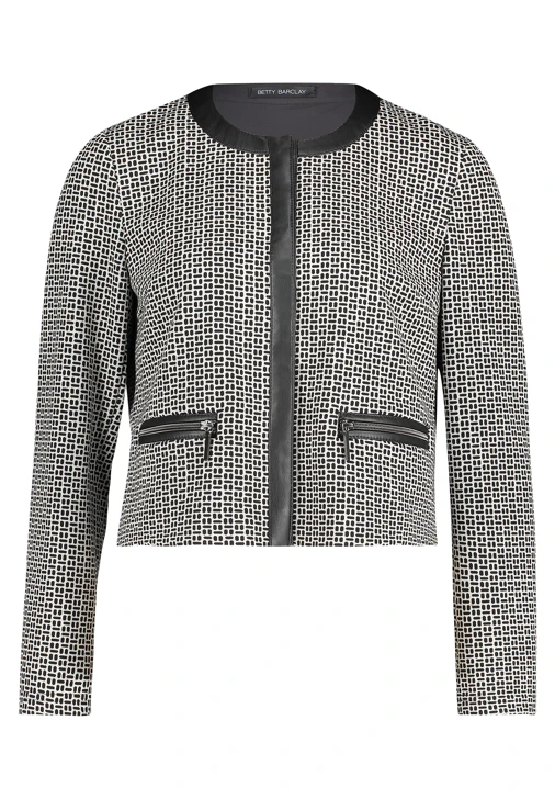 BETTY BARCLAY ladies blazer black and beige