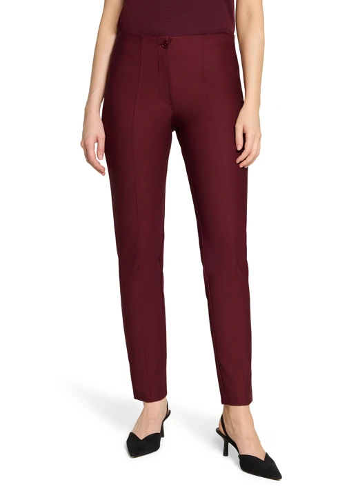 BETTY BARCLAY Women's Burgundy Pants