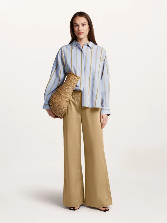 BEAUMONT SCARLET ladies trousers light brown