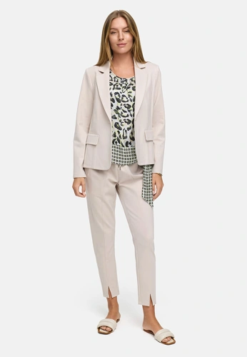 CATNOIR ladies top grey with leopard pattern and side ties (5)