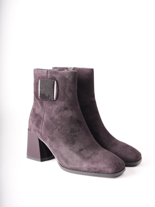 EPICA Women's Brown Suede Ankle Boots