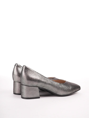 CAPRICE ladies pumps grey metallic (1)