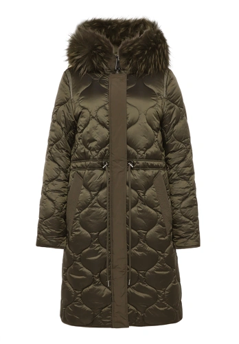 BETTY BARCLAY Women's Khaki Hooded Coat (2)