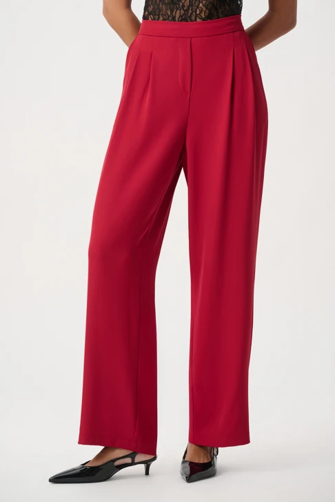 JOSEPH RIBKOFF Women's Pants, Dark Cherry