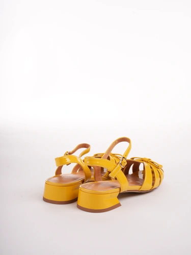 EPICA ladies sandals yellow with straps (1)