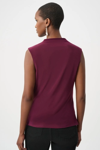 JOSEPH RIBKOFF Women's Burgundy Top (3)