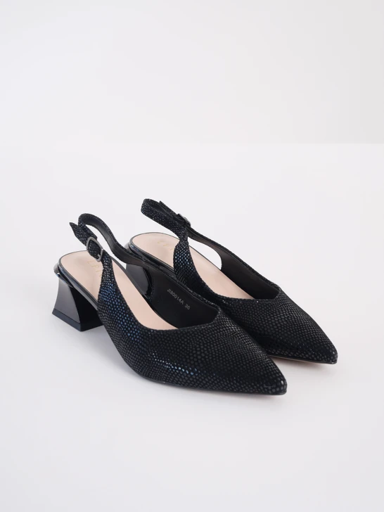 EPICA ladies pumps black with heel strap