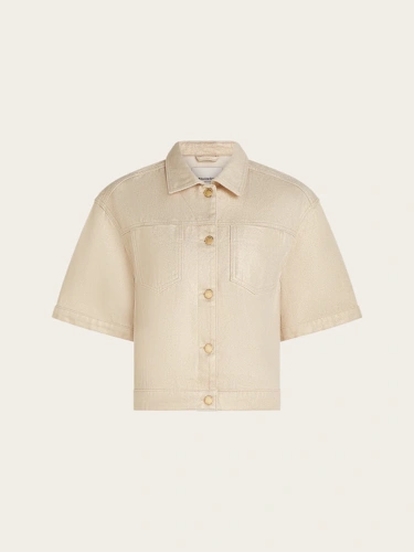 BEAUMONT MYA ladies jacket beige and gold short sleeve (5)
