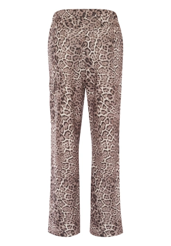 TUZZI RUNWAY ladies trousers brownbeige leopard print (5)