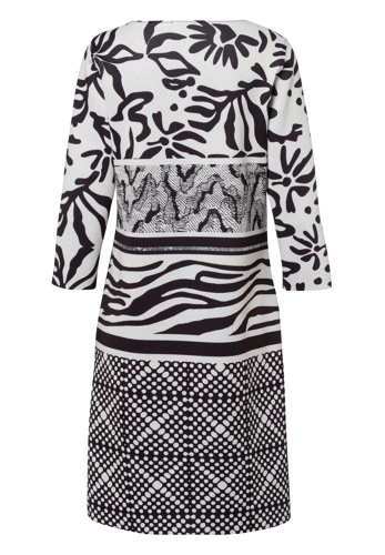 TUZZI EBONY ladies dress black and beige reversible (8)