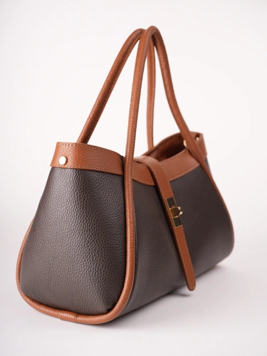 GROSSO BAG Women's Brown Leather Handbag (2)
