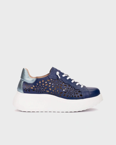 WONDERS ladies sneakers blue (2)