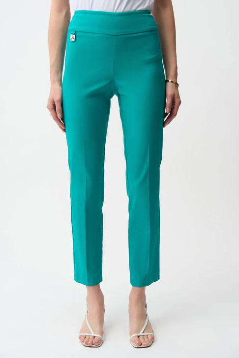 JOSEPH RIBKOFF women's trousers turquoise