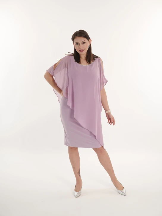 FRANK LYMAN ladies dress lilac formal